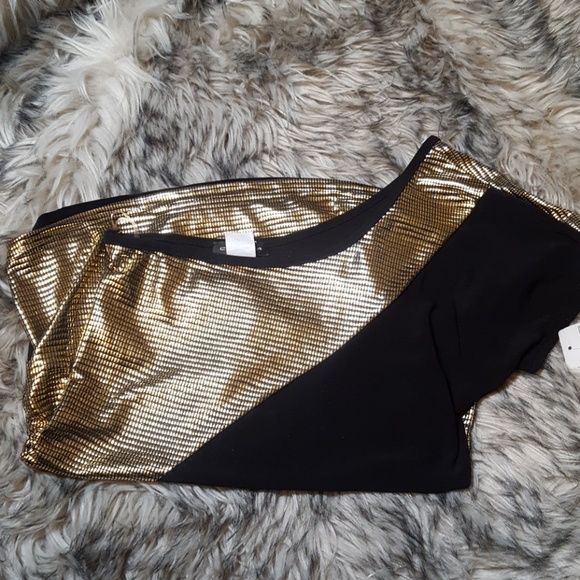 NWT Cantata Gold Shimmer Top- Size L - Picture 3 of 3